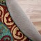 Homeroots 5 ft. Round Red & Sage Medallion Area Rug 396265 - alternate 6